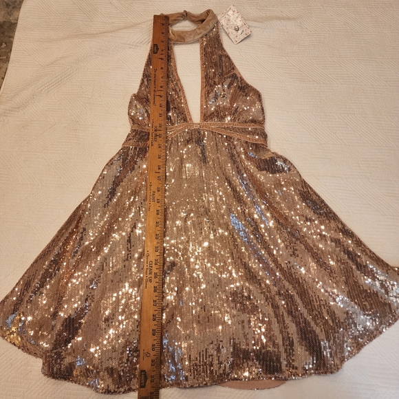 Free People sequin mini dress, New Years Eve NWT - Picture 3 of 16